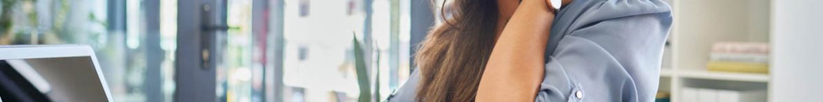 Stress, problem and business woman with neck pain, anxiety or posture issue in office. Burnout, fatigue and financial advisor suffering injury, arthritis or fibromyalgia while checking tax documents